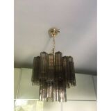 Contemporary murano glass "tronchi" multicolors sputnik chandelier