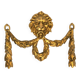 Ornement Lion Bronze Doré