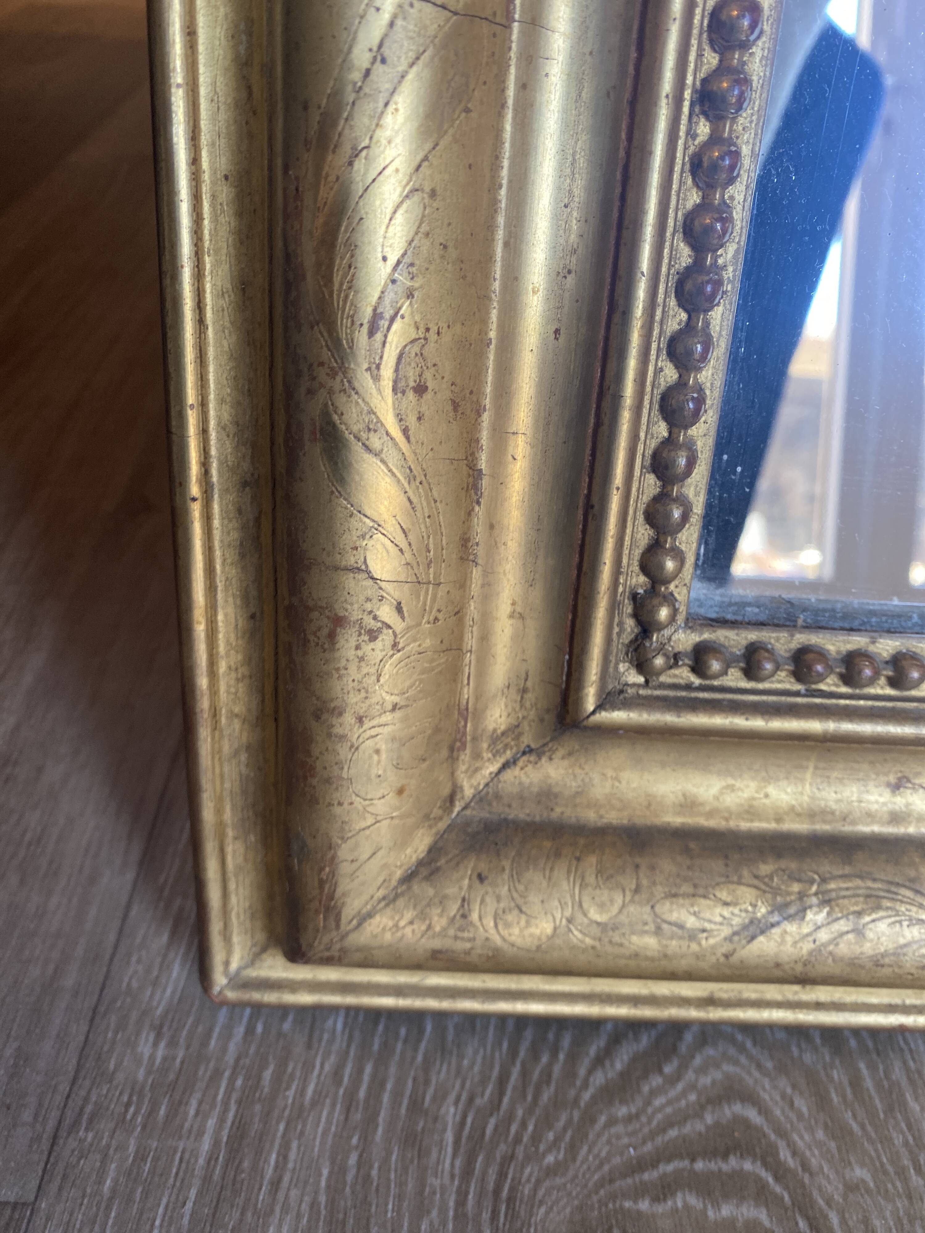 Louis Philippe gold mirror 109x78