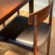 Set of 4 vintage Scandinavian "Huldra" oak chairs