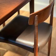 Set of 4 vintage Scandinavian "Huldra" oak chairs