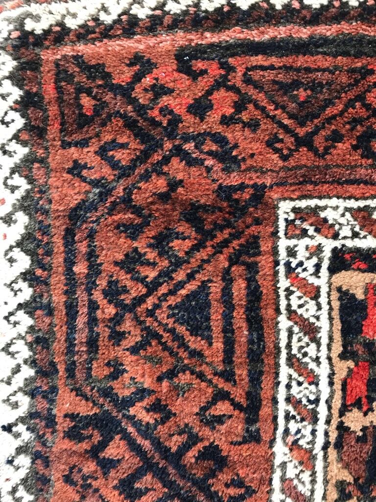 Tapis ancien Turkmen afghan Belutch laine 162x90 cm