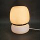 Czech Opaline Glass and Brass Table Lamp, 1970s