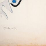 Ansgar Elde, Il Bostrico, 1980s, Monotype on Aquatint