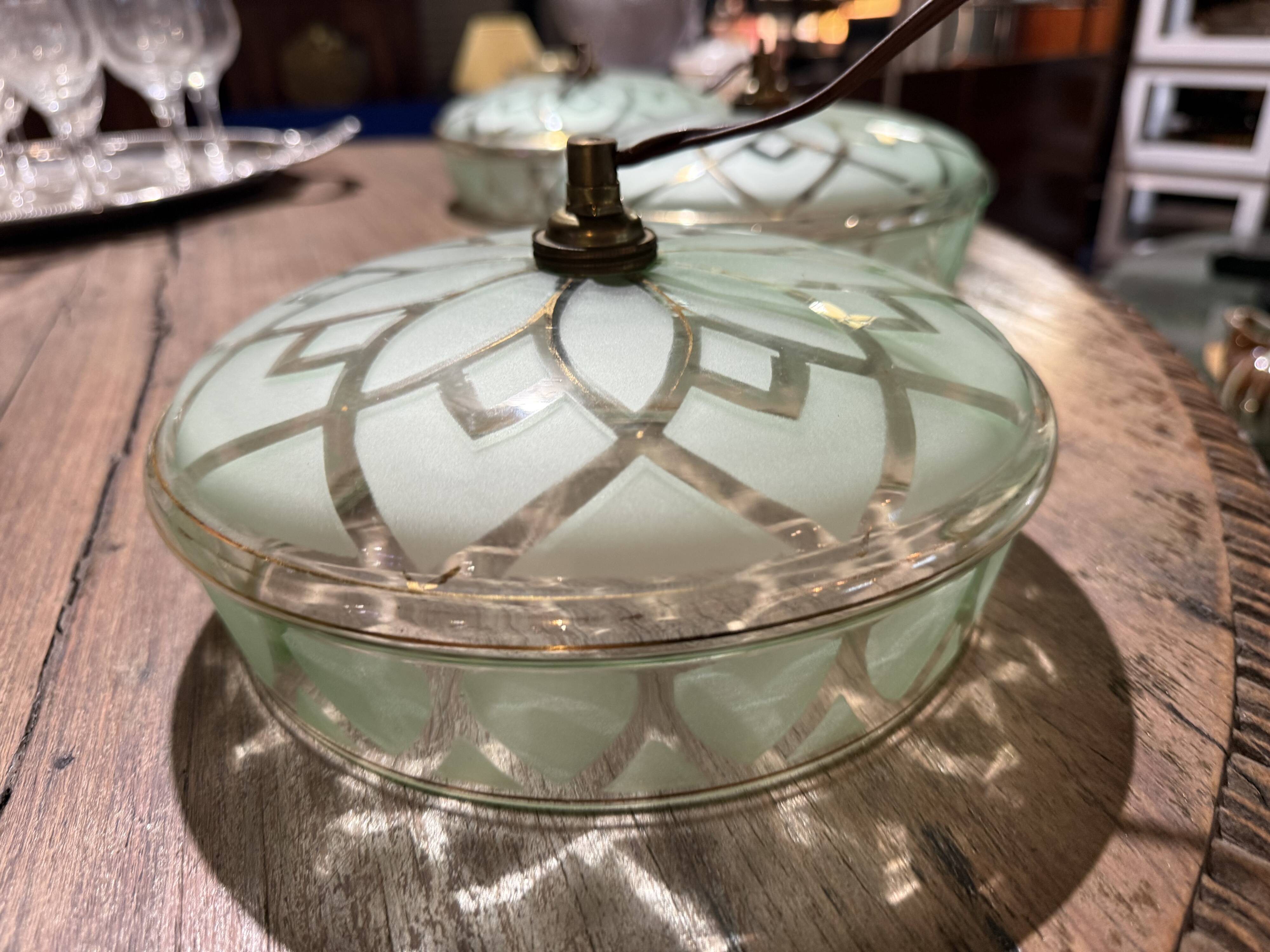 Set of 4 vintage ceiling sconces