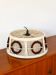 Round wool pendant with geometric patterns, Beige, Design, 1970