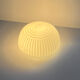 White glass plafond Polam Wikasy, Poland 1970s.