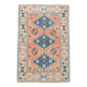 6x10 Salmon & Blue Comtemporary Vintage Rug, 194x297Cm