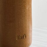 Decorative bottle in glazed stoneware.
