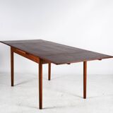 Scandinavian extendable teak dining table