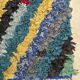 Colorful Boucherouite Berber rug - 104 x 202 cm