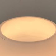 1970s vintage space-style German glass table lamp by Limburg.