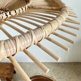 Suspension rattan saucer iron frame D:120 H:60