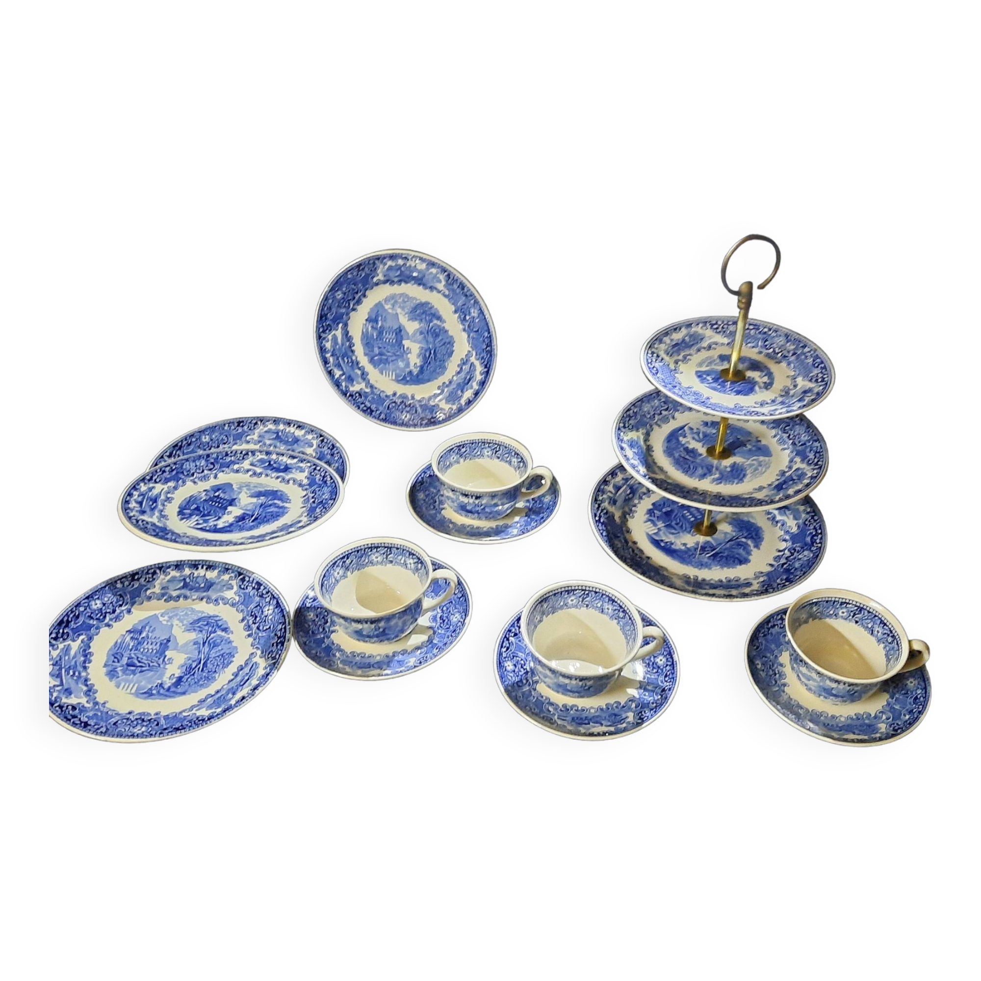 Dutch earthenware, Castillo model dessert service