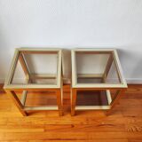 Pair of vintage 1970s side tables