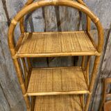 Rattan bookcase shelf