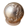 Bouton meuble vintage style Louis XV doré à l' or fin