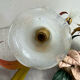 Floral ceiling light in metal and glass, Paterno Franco