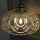 Hanging created with a vintage salad bowl and chiseled glass