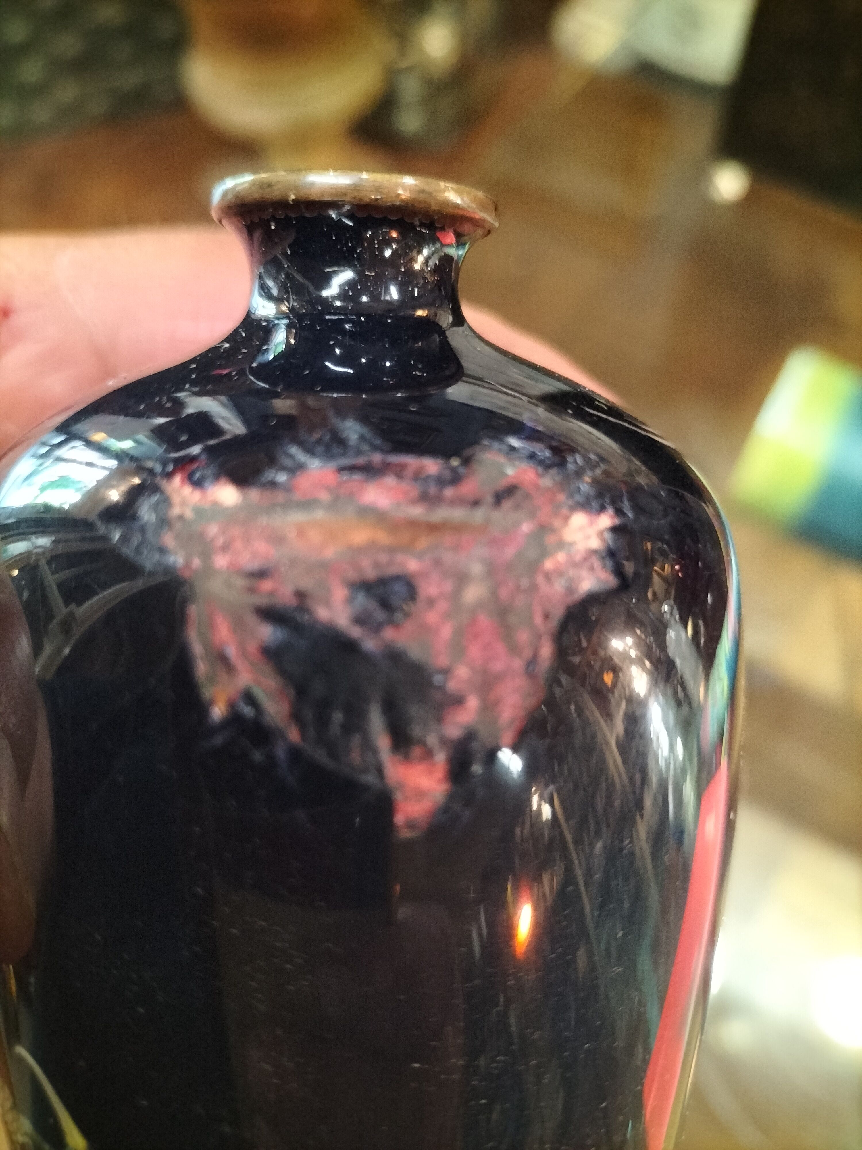 Paire de vases japonais émaillés