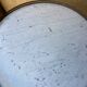 White marble hot water bottle table