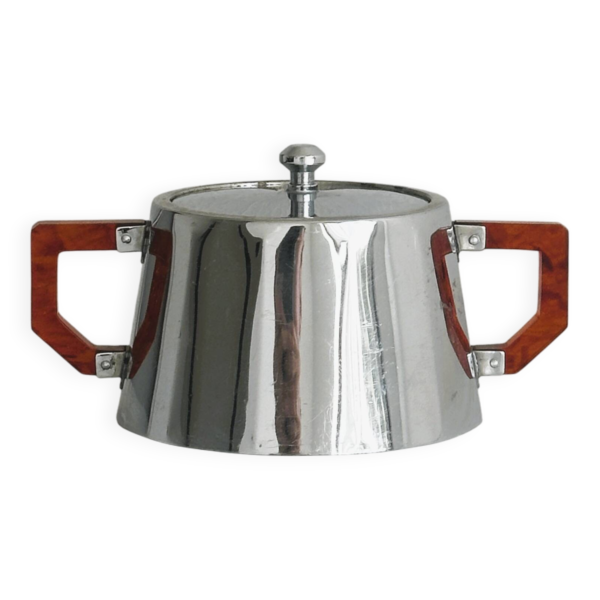 Metal sugar bowl