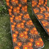 Pair of vintage sunbeds