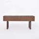 Elegant Danish Midcentury Teak wooden Planter Box with inlay metal tub