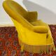 Toad armchair style Napoleon III Mustard