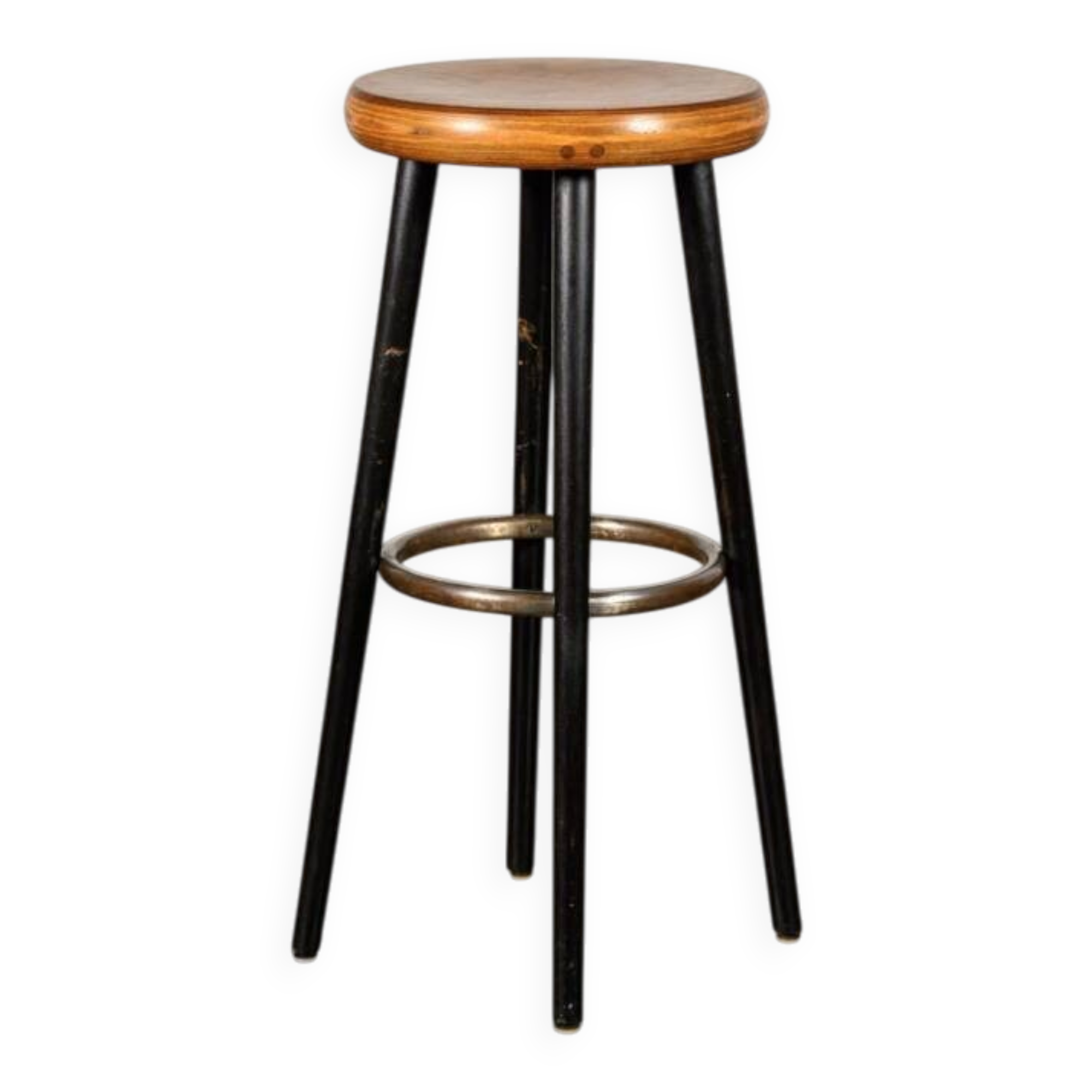 Tabouret de bar en bois et métal