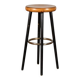 Tabouret de bar en bois et métal