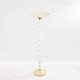 Emilio Lancia floor lamp mirror painted wood brass around 1940