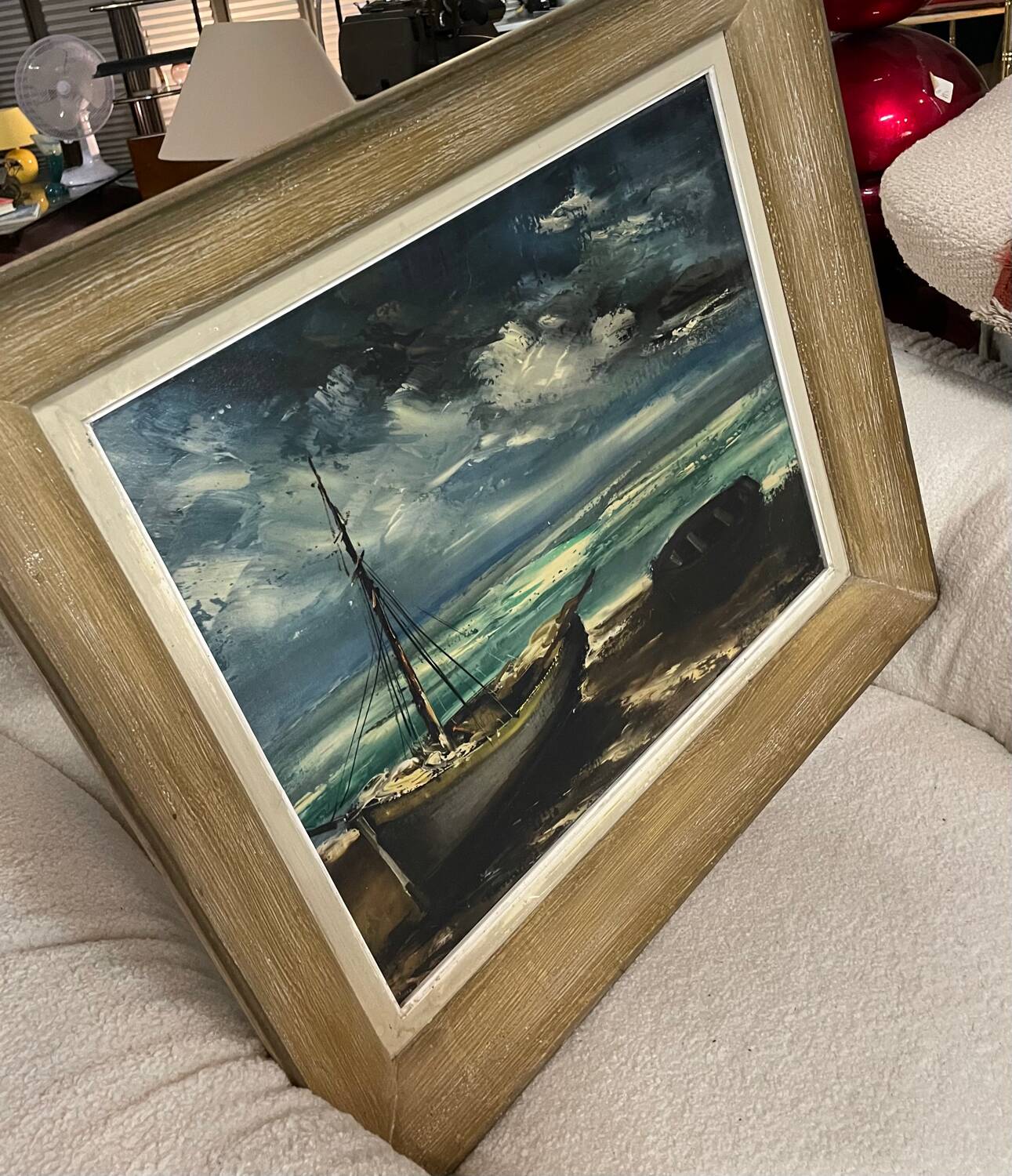 Oil painting on canvas Marine