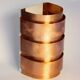 Hans-Agne Jakobsson wall lamp in copper, model V155 - Sweden, 1960s