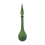 Italian Empoli carafe with bubbled glass
