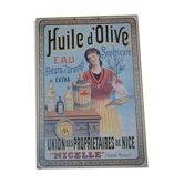 Affiche publicitaire "huile d'olive"