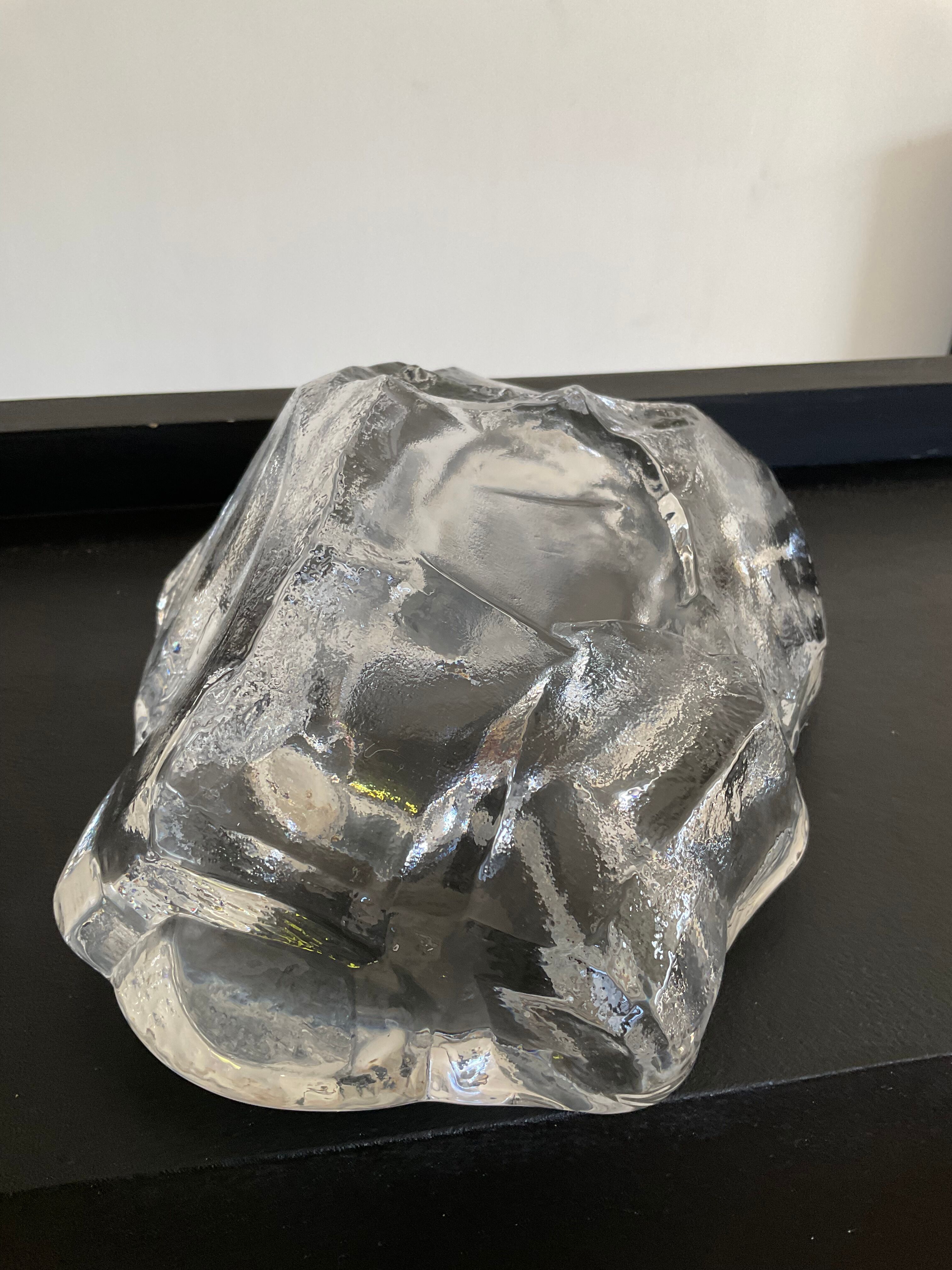 Trinket bowl vintage in 70s glass paste