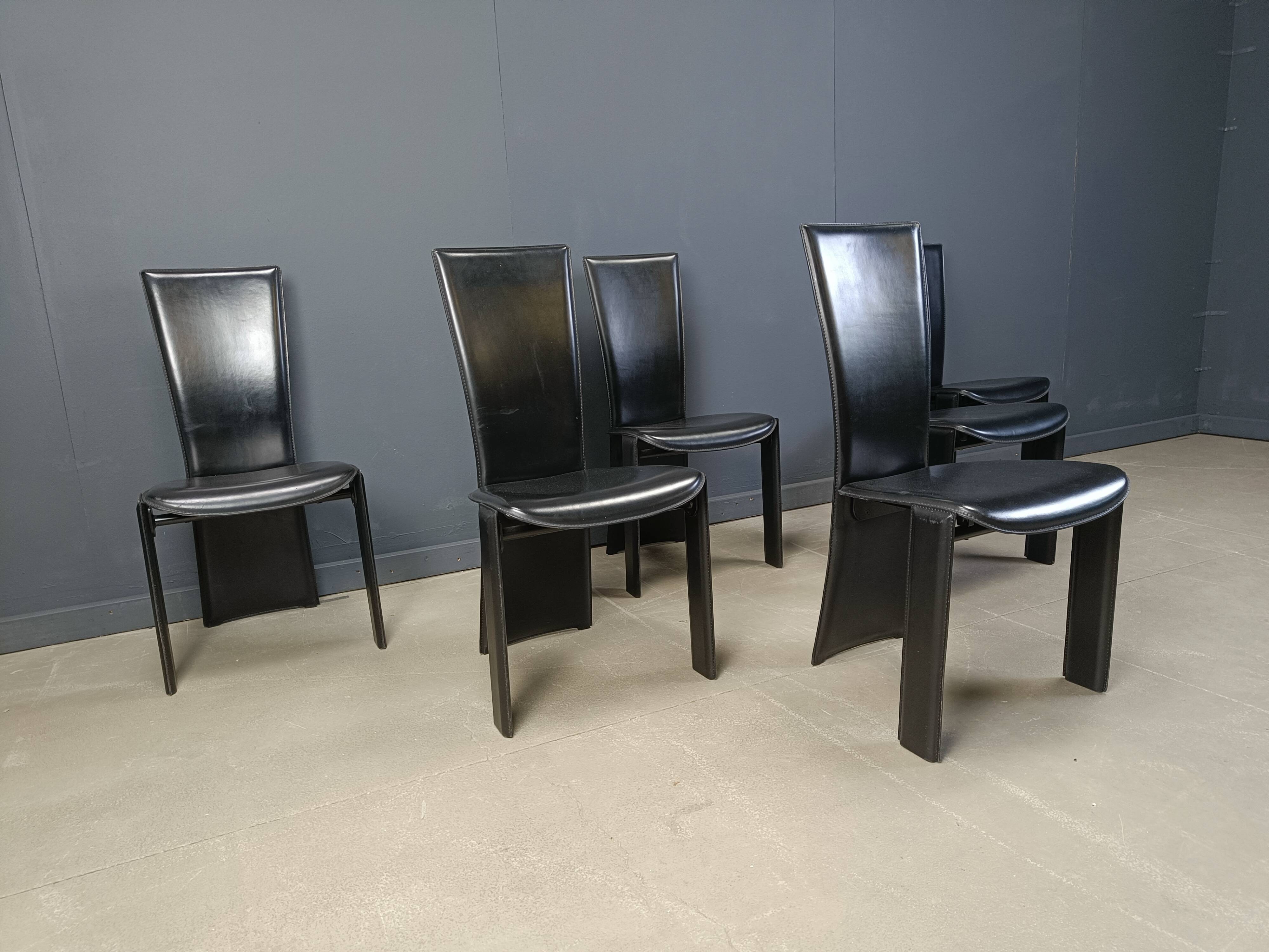 Vintage dining chairs by Pietro costantini, 1980s, set of 6