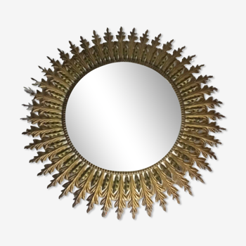 Espejo de pared, Espejo Sol, Espejo de hojas. Sunburst mirror. Espejo español, Sunburst spanish