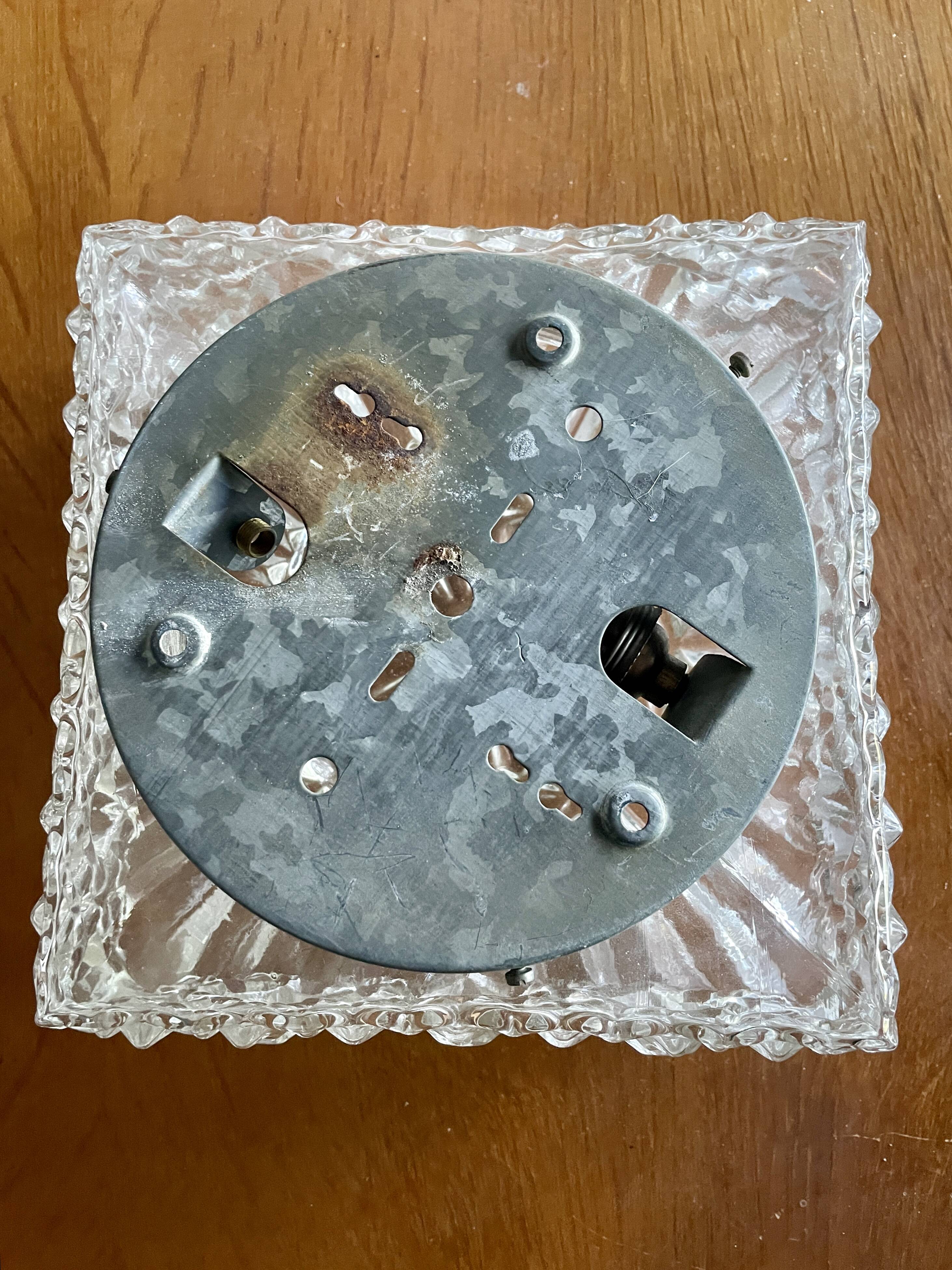 Chiseled glass ceiling light