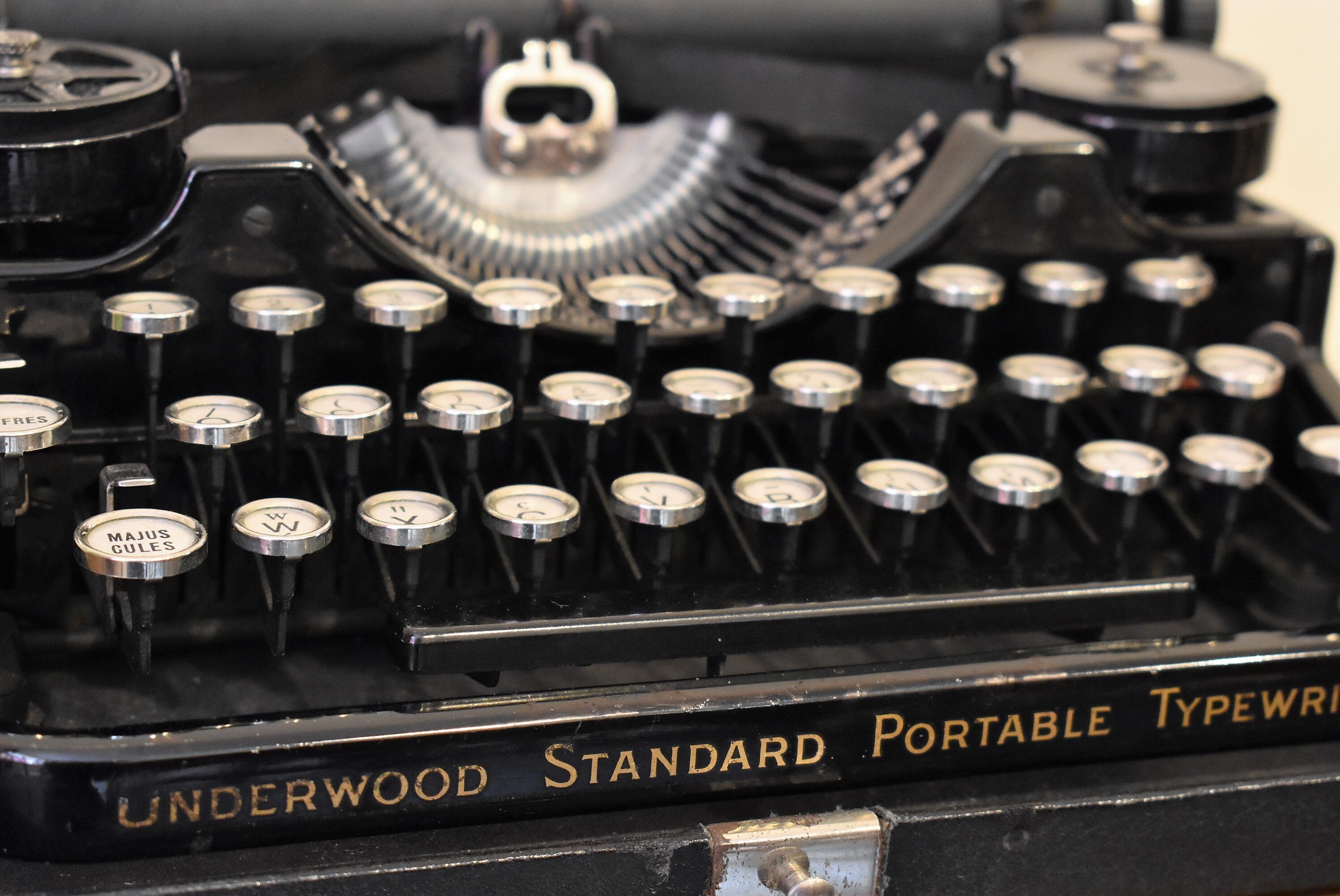 Underwood black notebook typewriter