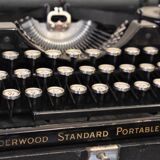 Underwood black notebook typewriter