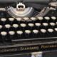 Underwood black notebook typewriter