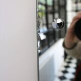 Vintage beveled glass mirror