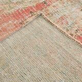 6x10 Peach Red Turkish Vintage Rug, 194x294Cm