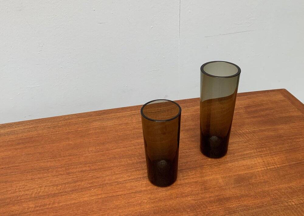Vintage German Glass Vases Fortuna Line by Rosenthal, Set of 2
