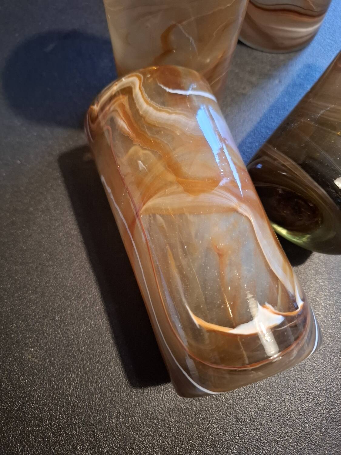 Set of 4 hand-blown glasses