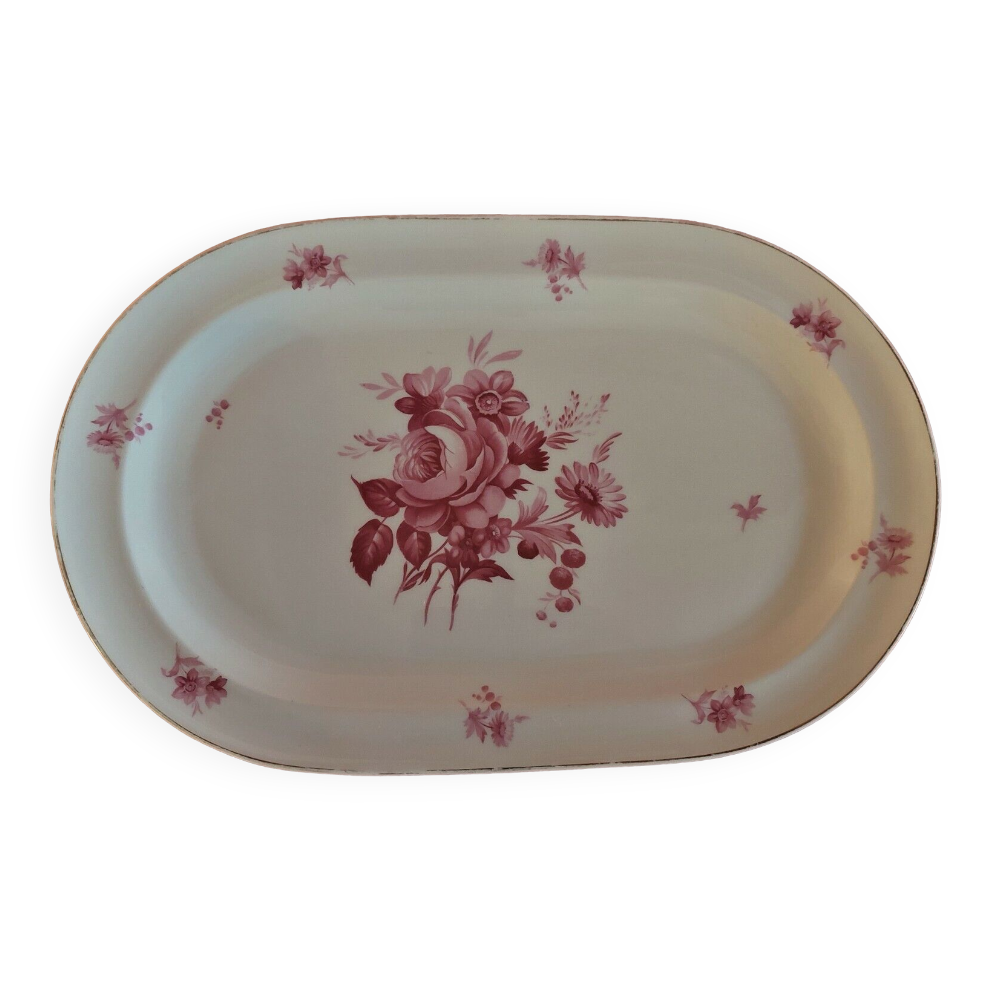 Limoges porcelain oval serving dish