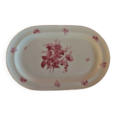 Plat de service ovale porcelaine de Limoges