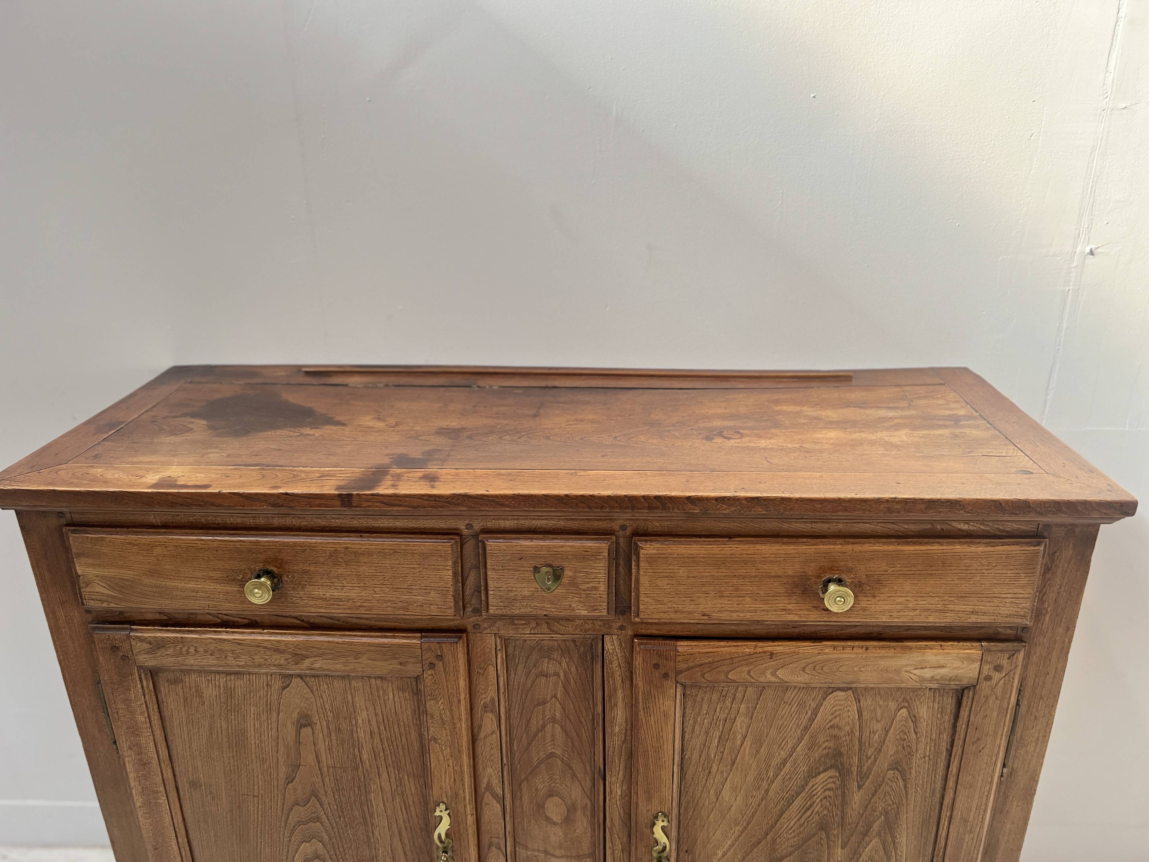 19th-century solid ash Parisian buffet